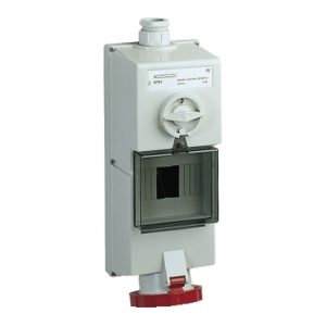 SE Isoblock utičnica sa blokadom  63 A  3P + E  380...415 V AC  IP65  nadzidna