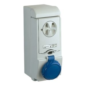 SE Unika utičnica sa blokadom 16 A 2P + E 200...250 V AC IP65 nadzidna