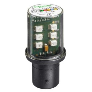 SE Zelena LED lampica BA15D 24VAC/DC
