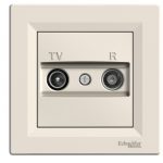 SE ASFORA  TV/R završna utičnica  1dB krem