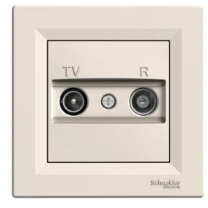 SE ASFORA  TV/R završna utičnica  1dB krem