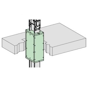 SE Canalis  kit požarna barijera za zid ili plafon  D650 mm  V 124 mm