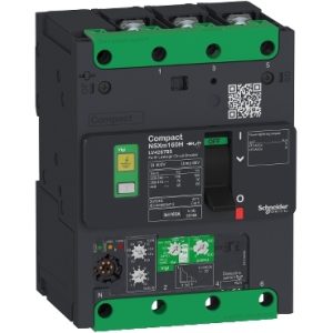 SE Prekidač Compact NSXm F (36 kA na 415 VAC)  3P  50 A Micrologic Vigi 4.1 zaštitna jedinica  kompresione stopice i priključci za sabirnice