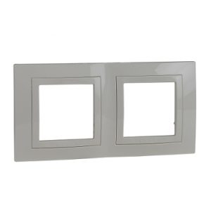 SE Unica Basic  dekorativni ram  dvostruki  H71  krem/krem