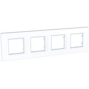 SE Unica Quadro  dekorativni ram  četvorostruki  H71/V71  beli