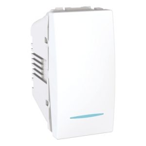 SE Unica  naizmenični prekidač  10 AX 250 VAC  1 m  beli