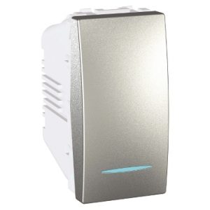 SE Unica Top/Class  naizmenični prekidač  10 AX 250 VAC  1 m  aluminijum