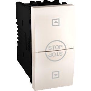 SE Unica  prekidač za roletne  10 A 250 VAC  1 m  krem