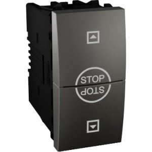 SE Unica Top/Class  prekidač za roletne  10 AX  250 VAC  1 m -grafit