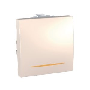 SE Unica  jednopolni prekidač  10 AX 250 VAC  2 m  krem