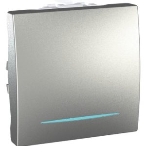 SE Unica Top/Class  naizmenični prekidač  10 AX 250 VAC  2 m  aluminijum