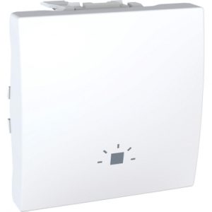 SE Unica  taster  10 A 250 VAC  2 m  beli