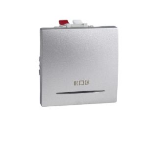 SE Unica Top/Class-taster lokator sa simbolom zvona-10 A 250 VAC  2 m  aluminijum