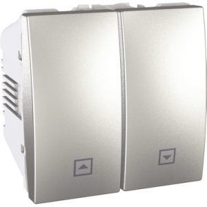 SE Unica Top/Class  taster za roletne  10 A 250 VAC  2 m  aluminijum