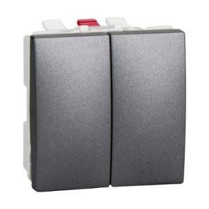 SE Unica Top/Class  serijski prekidač  10 AX 250 VAC  2 m  grafit