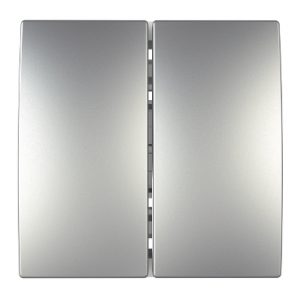 SE Unica Top/Class -dvostruki naizmenični prekidač-10 AX 250 VAC  2 m  aluminijum