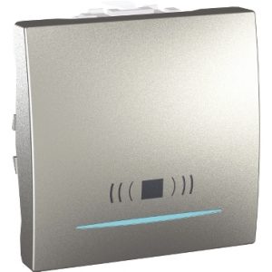 SE Unica Top/Class  taster lokator sa simbolom zvona 10 A 12 V AC  2 m -alumin.