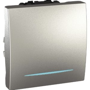 SE Unica Top/Class  jednopolni prekidač  16 AX 250 VAC  2 m  aluminijum