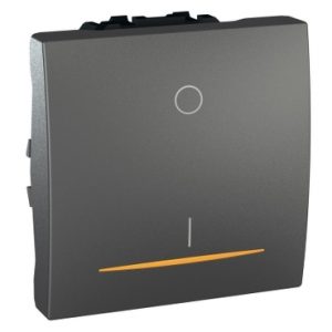 SE Unica Top/Class  dvopolni prekidač  16 AX 250 VAC  2 m  grafit