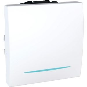 SE Unica  naizmenični prekidač  16 AX 250 VAC  2 m  beli