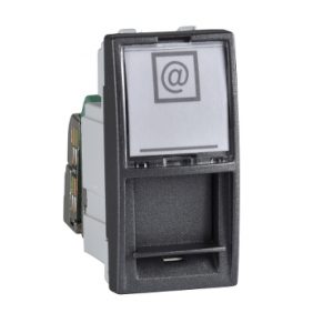 SE Unica Top/Class  1 RJ45 utičnica (S-One)  1 m  kat. 5e  S/FTP  grafit