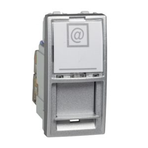 SE Unica Top/Class  1 RJ45 utičnica (S-One)  1 m  kat. 6 S/FTP  aluminijum