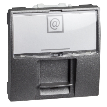 SE Unica Top/Class 1 RJ45 utičnica (S-One) 2 m kat. 6 S/FTP grafit