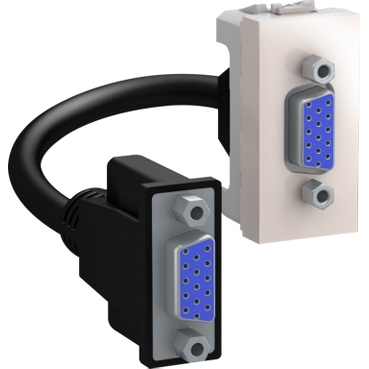 SE Unica  kom. utičnica  1 utičnica  HD15  ženska  krem