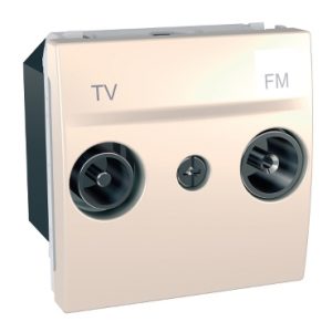 SE Unica  TV/FM utičnica  završna  krem