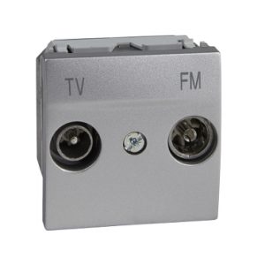 SE Unica Top/Class  TV/FM utičnica  prolazna aluminijum