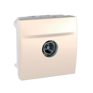 SE Unica  SAT jednostruka oklop. utičnica-muška prolazna  krem