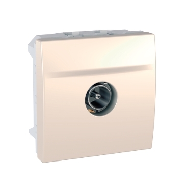 SE Unica SAT jednostruka oklop. utičnica-muška prolazna krem