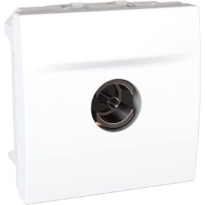 SE Unica  TV jednostruka oklopljena utičnica  ženska prolazna  bela