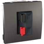 SE Unica Top/Class  utičnica za zvučnike  2 m -grafit