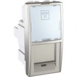 SE Unica Top/Class  1 telefonska utičnica  RJ12  aluminijum