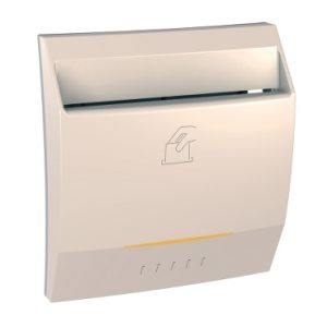 SE Unica  kartični prekidač sa kašnjenjem  8 A  230 VAC  2 m  krem