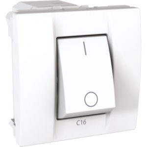 SE Unica  minijaturni automatski prekidač  1P+N  16 A  230 VAC  2 m  beli