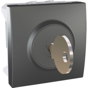 SE Unica Top/Class  prekidač sa ključem  2 položaja  10 A 250 VAC  2 m  grafit