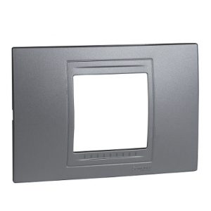 SE Unica Allegro  dekorativni ram  2 modula  aluminijum