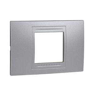 SE Unica Allegro dekorativni ram 2 modula tamno srebrna