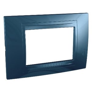 SE Unica Allegro  dekorativni ram  3 modula  glečerno plava