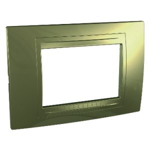 SE Unica Allegro  dekorativni ram  3 modula  zlatna