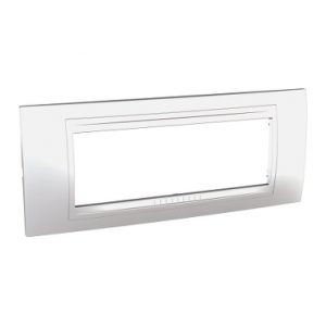 SE Unica Allegro  dekorativni ram  6 modula  tamno srebrna