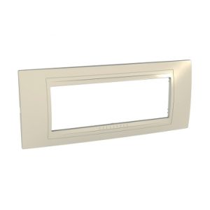 SE Unica Allegro  dekorativni ram  6 modula  pesak