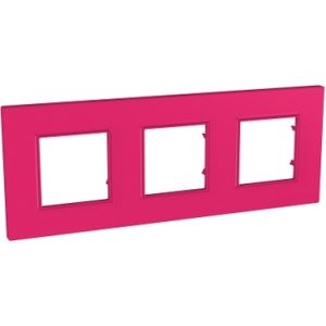 SE Unica Quadro Natura  dekorativni ram  trostruki  H71/V71  lipstick