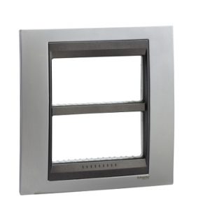 SE Unica Top  dekorativni ram  dvostruki (H)  2x4 m  sjajno hrom/grafit