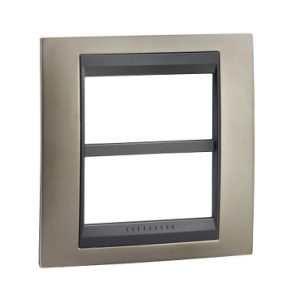 SE Unica Top  dekorativni ram  dvostruki (H)  2x4 m  mat nikl/grafit