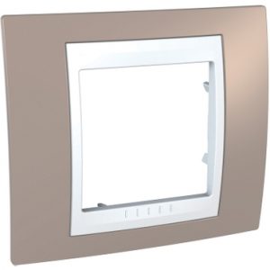 SE Unica Plus  dekorativni ram  jednostruki  krem/beli