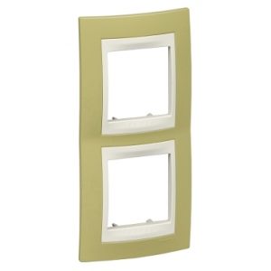 SE Unica Plus  dekorativni ram  dvostruki  jabuka zelena/krem