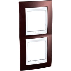 SE Unica Plus  dekorativni ram  dvostruki  terakota/beli